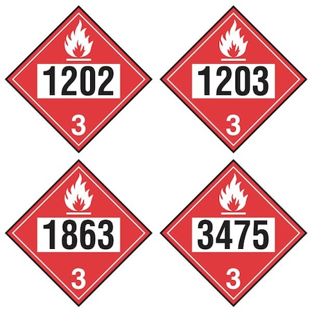 Incom Fuel Tags, 0.055" high density plastic, 2.1845" Width, , 250 PK FT112